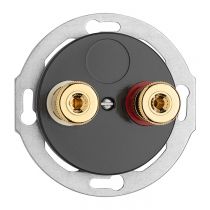 Prise haut-parleur WBT THPG Porcelaine noire (174039)