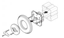 Prise HDMI + prise RJ45 UTP Cat 6 en porcelaine blanche de la collection Garby Colonial de Fontini (31728172)