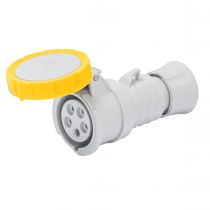 Prise mobile droite étanche - 3p+n+t 16a 110v 4h - montage et câblage rapides (GW62025FH)
