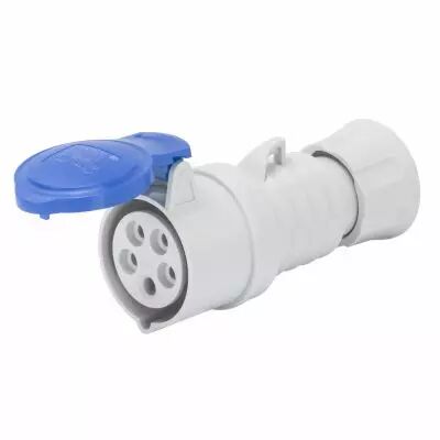 Prise mobile droite prot�g�e - 3p+n+t 16a 230v 9h - montage et c�blage rapides (GW62006FH)