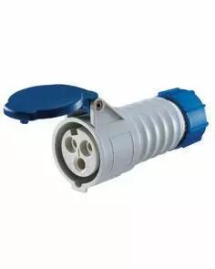 Prise mobile droite prot�g�e - 3p+t 16a 400v 6h - montage et c�blage rapides