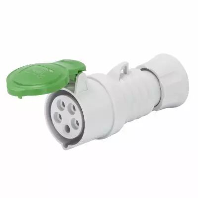 Prise mobile droite prot�g�e  IP44 3P+N+T 32A >50V2H (GW62726H)