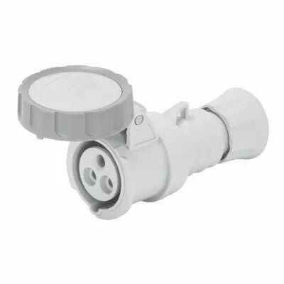 Prise mobile droite prot�g�e  IP67 2P+T 16A >50�250 Vcc3H (GW62750H)