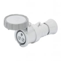 Prise mobile droite protégée  IP67 2P+T 32A TRASF.12H (GW62764H)
