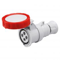 Prise mobile droite protégée  IP67 3P+T 32A 440÷460V 11H (GW62761H)