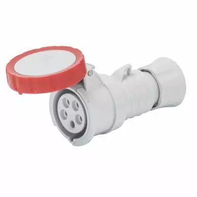 Prise moble droite �tanche - 3p+n+t 16a 400v  6h (GW62031H)
