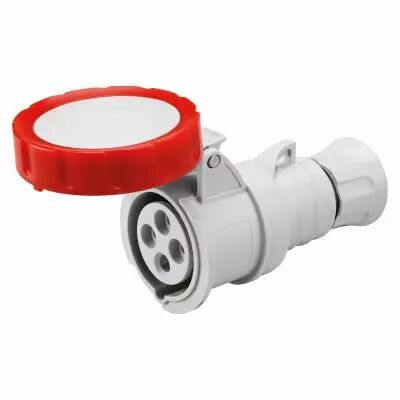 Prise moble droite �tanche - 3p+t 32a 400v  6h (GW62041H)