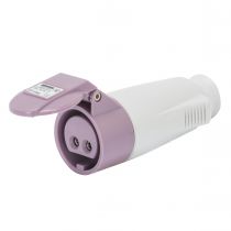 Prise moble droite protégée - 3p 16a 24v s.r. (GW62065)