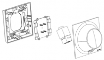 Prise RJ45 Cat.6 UTP blanche monobloc de la collection Neo de Fontini (28702052)