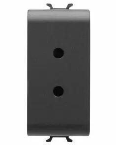 Prise selv - 2p 6a 24v - 1 module - noir - chorus