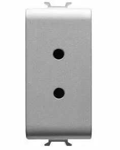 Prise selv - 2p 6a 24v - 1 module - titane - chorus