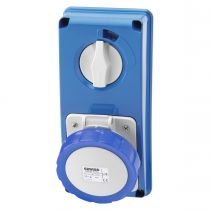 Prises verticales étanches avec interrupteur de verrouillage 50/60hz sans fonc (IEC309) (IP55)2p+t 32a 230v 6h sbf (GW66315N)