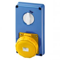 Prises verticales étanches avec interrupteur de verrouillage 50/60hz sans fonc (IEC309) (IP55)3p+t 63a 110v 4h sbf (GW67357N)