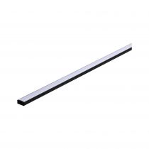Profilé de strip LED Base Diffuseur blanc 1m Noir (78902)