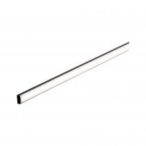 Profilé de strip LED Base Diffuseur blanc 1m Noir (78902)