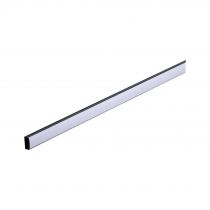 Profilé de strip LED Base Diffuseur blanc 1m Noir (78902)