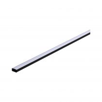 Profilé de strip LED Base Diffuseur blanc 2m Noir (78901)