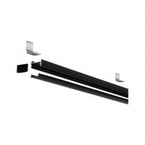 Profilé de strip LED Square 1m Noir (70524)