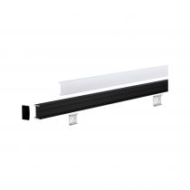 Profilé de strip LED Square 1m Noir (78904)