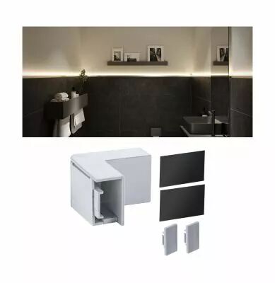 Profil� LumiTiles Top 4cm prise Cache Syn t�l�gris (78409)