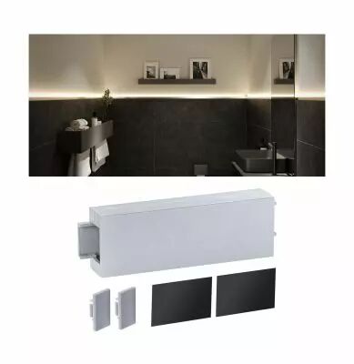 Profil� LumiTiles Top 8cm prise Cache Centre syn t�l�gris (78408)