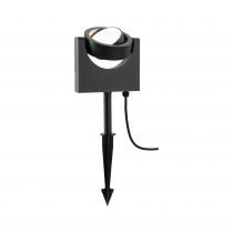 Projecteur de jardin Swivea IP44 183x46mm 3000K 8W 1150lm 230V Anthracite Aluminium (94408)