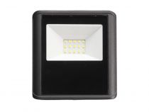 Projecteur Led D\'Extérieur - 10 W, Blanc Neutre - Noir (LEDA7001NW-B)