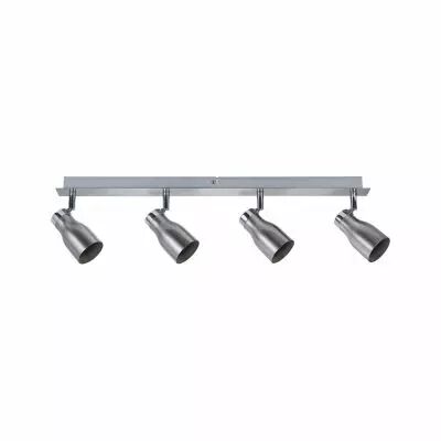 Projecteur Meli 4 spots nickel satin� sans ampoule, max. 10W GU10 (66689)