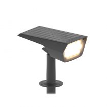 PROJECTEUR PIQUET 2W IP65 316MM SOLAIRE 16H CARRE NOIR (100814)