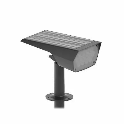 PROJECTEUR PIQUET 2W IP65 480MM SOLAIRE 16H CARRE NOIR (100813)