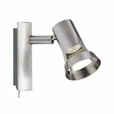 Projecteur Teja 1-spot nickel satin� sans ampoule, max. 10W GU10 (66698)