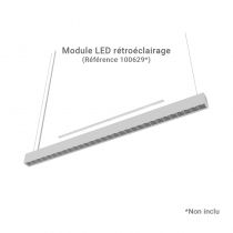 PROLINE LINEAIRE REFLECTEUR 1200MM 24W 2CCT DIM DALI  BLC UGR<19 5ANS (100698)