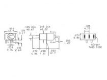 Pt8019 inverseur 1p on-on (8019)