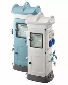 Qmc63b - c�bl� - � duex faces - 2 prises 2p+t 16a 2 prises 2p+t 32a - ip55 - blanc