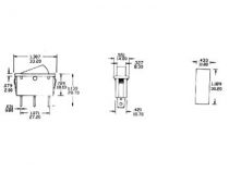 R-901b non-il. r-sw. 1p/on-on 10a-250v (R901B)