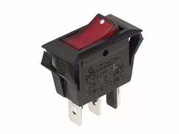 R-902b non-il. r-sw. 1p/on-on 10a-250v (R902B)