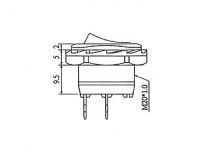 R13-135a r-sw. 1p/on-off 6a-250v (R1945B)