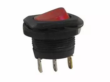 R13-135b red illum r-sw. 1p/on-off 6a-250v (R1945C)