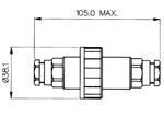 Raccord de cable etanche ip68 standard noir