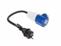Raccord fiche schuko vers prise cee (ECEEA1)