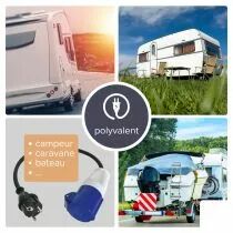 Raccord fiche schuko vers prise cee (ECEEC)
