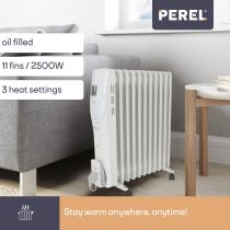 Radiateur À Bain D\'Huile - 2500 W - 11 Ailettes - Écran Lcd (TC78011LCD)