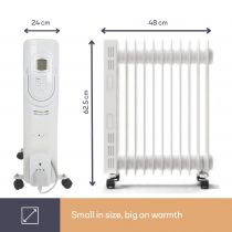 Radiateur À Bain D\'Huile - 2500 W - 11 Ailettes - Écran Lcd (TC78011LCD)