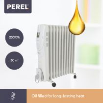 Radiateur À Bain D\'Huile - 2500 W - 11 Ailettes - Écran Lcd (TC78011LCD)
