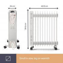 RADIATEUR BAIN D\'HUILE - 2000 W - 9 ÉLÉMENTS (TC78009N)