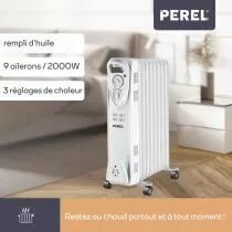 RADIATEUR BAIN D\'HUILE - 2000 W - 9 &Eacute;L&Eacute;MENTS (TC78009N)