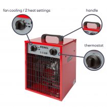 RADIATEUR SOUFFLANT - 3300 W - IP 24
