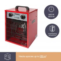 RADIATEUR SOUFFLANT - 3300 W - IP 24