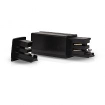 RAIL 3A CONNECT TRIPHASE ALIM ET FIN NOIR GAUCHE 230V (8223)