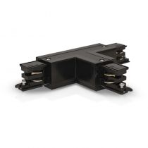 RAIL 3A CONNECT TRIPHASE FORME T NOIR DROIT CIRCUIT INTERIEUR 230V (100776)
